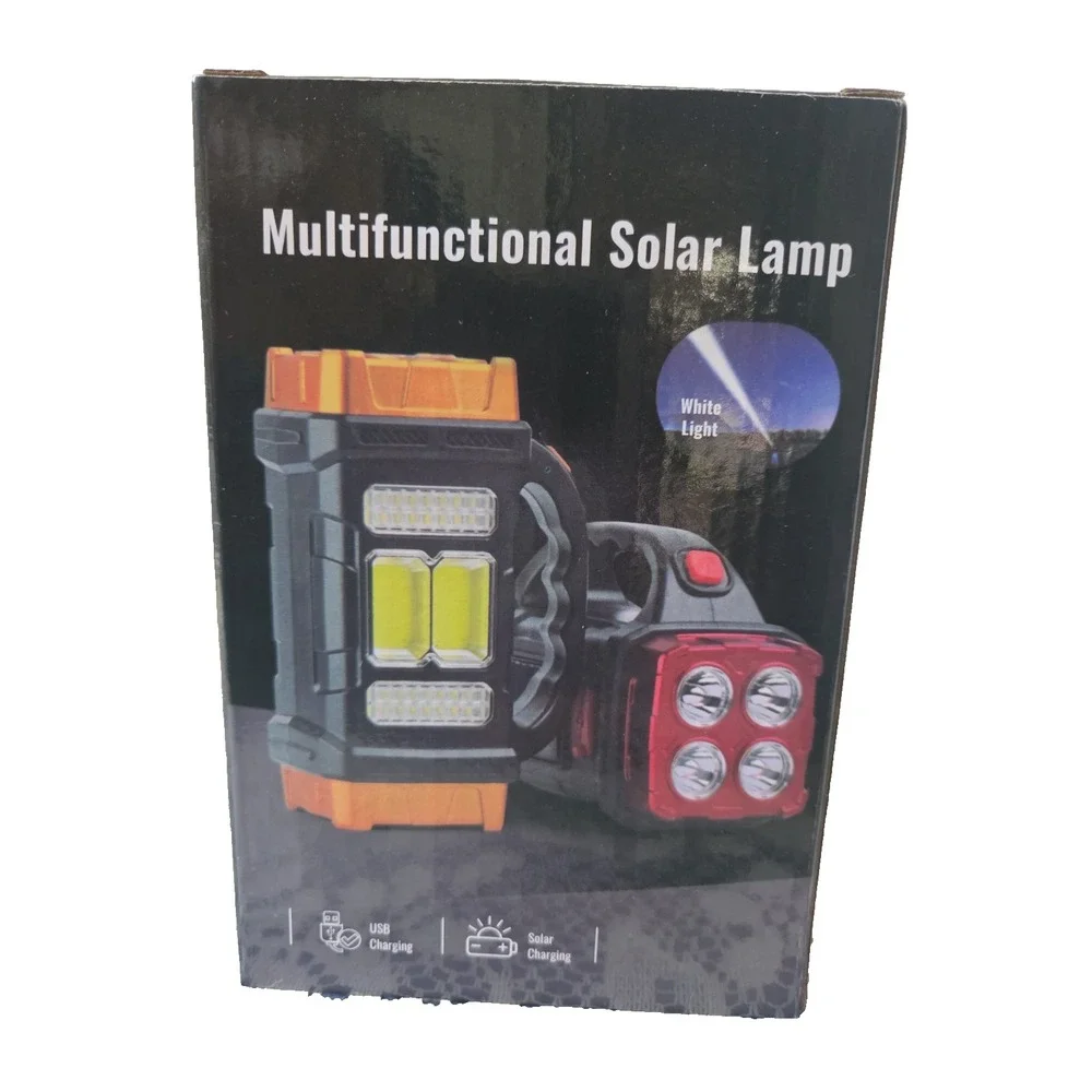 Solar Light Bundle LED Outdoor Waterproof Orange/Multifunctional Solar Lamp New